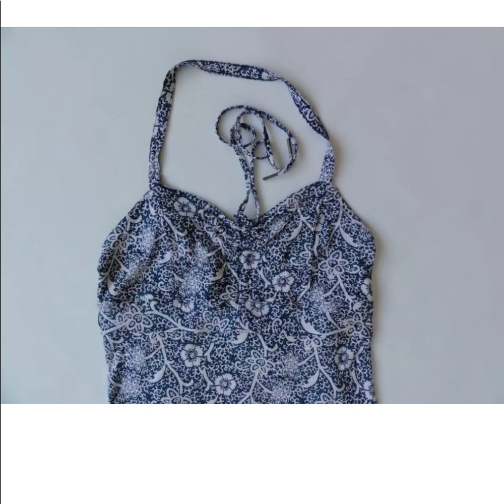FREE PEOPLE HULA FLORAL BLUE TANK TOP 🔥NWT🔥 WOMENS MEDIUM - Picture 3 of 6
